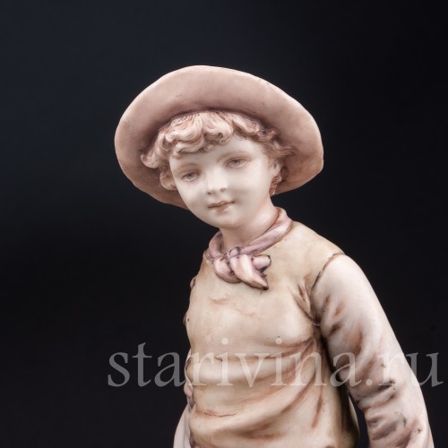 Статуэтка детей из фарфора За богатым уловом, Германия, нач. 20 в.