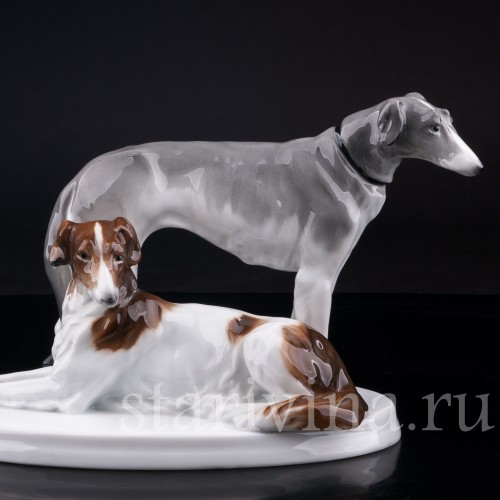 Две борзые, Karl Ens, Германия, 1920-30 гг