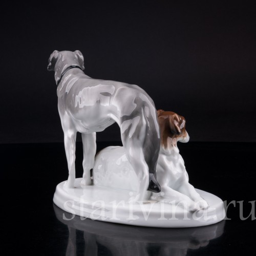 Две борзые, Karl Ens, Германия, 1920-30 гг