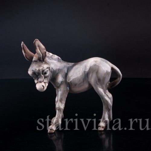 Статуэтка из фарфора Ослик, Tay, Италия, сер. 20 в.