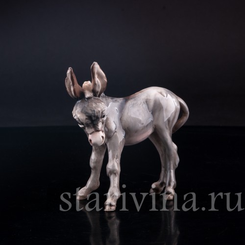 Статуэтка из фарфора Ослик, Tay, Италия, сер. 20 в.