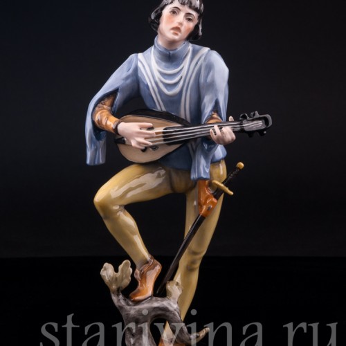 Фарфорвая статуэтка Менестрель, Alka Kaiser, Германия, сер. 20 в.