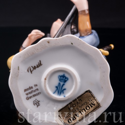 Фарфорвая статуэтка Менестрель, Alka Kaiser, Германия, сер. 20 в.