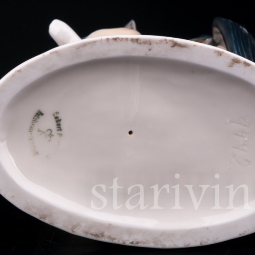 Фигурка птиц из фарфора Ласточки, Volkstedt, Германия, кон. 19 - нач. 20 вв.