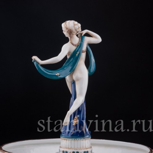 Фарфоровая Фруктовница с одалиской, E. A. Muller, Германия, кон. 19 - нач. 20 вв.