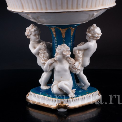 Фарфоровая Фруктовница с одалиской, E. A. Muller, Германия, кон. 19 - нач. 20 вв.