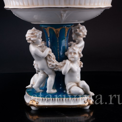 Фарфоровая Фруктовница с одалиской, E. A. Muller, Германия, кон. 19 - нач. 20 вв.