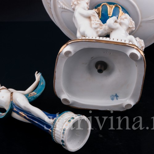 Фарфоровая Фруктовница с одалиской, E. A. Muller, Германия, кон. 19 - нач. 20 вв.