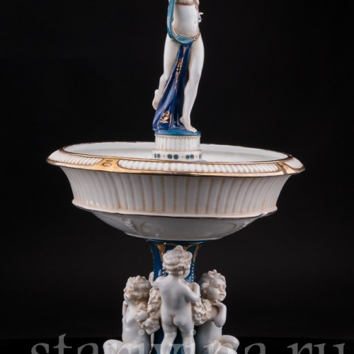 Фарфоровая Фруктовница с одалиской, E. A. Muller, Германия, кон. 19 - нач. 20 вв.