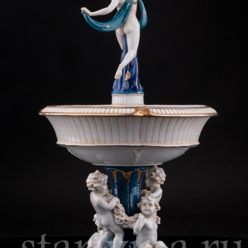 Фарфоровая Фруктовница с одалиской, E. A. Muller, Германия, кон. 19 - нач. 20 вв.