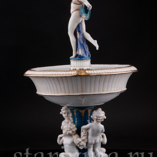 Фарфоровая Фруктовница с одалиской, E. A. Muller, Германия, кон. 19 - нач. 20 вв.