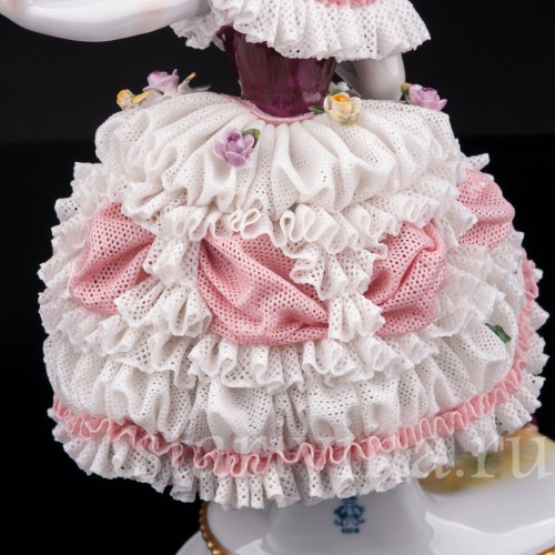 Фанни Эльслер, кружевная, Volkstedt, Германия, вт. пол. 20 в