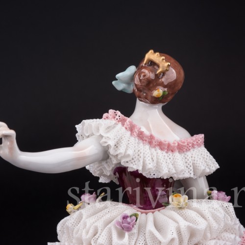 Фанни Эльслер, кружевная, Volkstedt, Германия, вт. пол. 20 в