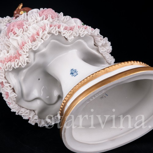 Фанни Эльслер, кружевная, Volkstedt, Германия, вт. пол. 20 в