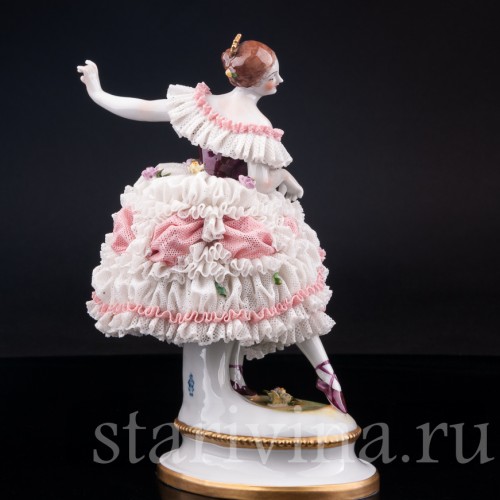 Фанни Эльслер, кружевная, Volkstedt, Германия, вт. пол. 20 в