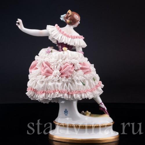 Фанни Эльслер, кружевная, Volkstedt, Германия, вт. пол. 20 в