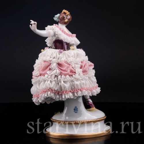 Фанни Эльслер, кружевная, Volkstedt, Германия, вт. пол. 20 в