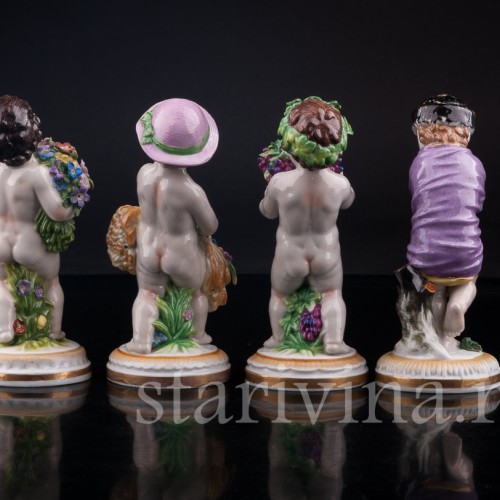 Фарфорвая композиция Времена года, Muller & Co, Германия, нач. 20 в.