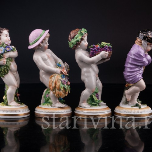 Фарфорвая композиция Времена года, Muller & Co, Германия, нач. 20 в.