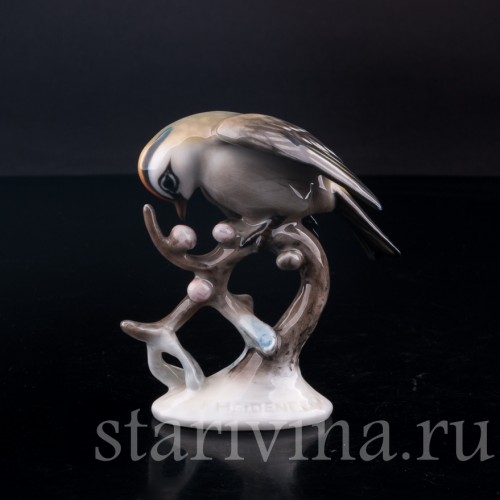 Статуэтка птицы из фарфора Королёк, Rosenthal, Германия, 1960 гг.