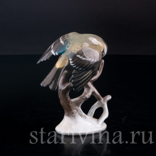 Статуэтка птицы из фарфора Королёк, Rosenthal, Германия, 1960 гг.