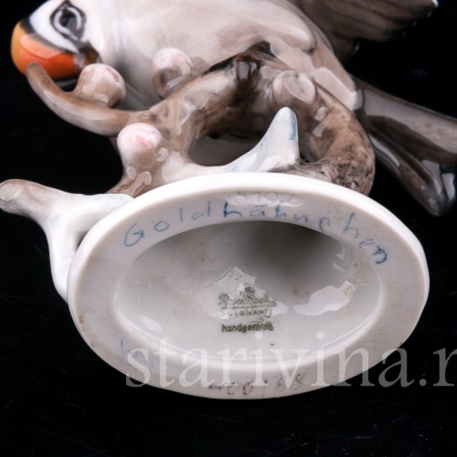 Статуэтка птицы из фарфора Королёк, Rosenthal, Германия, 1960 гг.