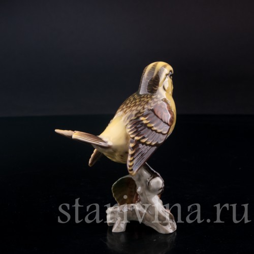 Фигурка птицы из фарфора Чиж, Hutschenreuther, Германия, 1970 гг.