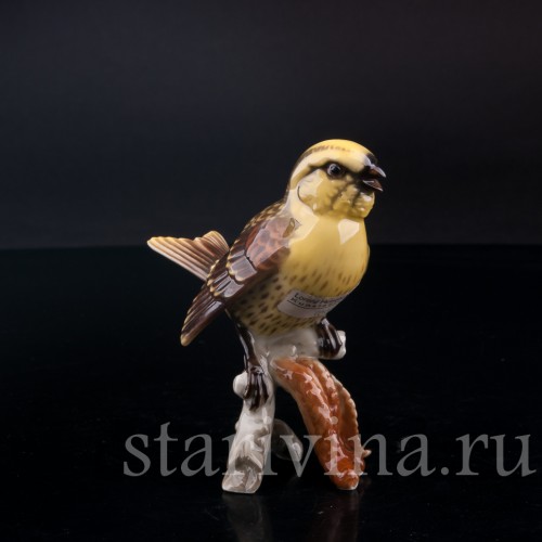 Фигурка птицы из фарфора Чиж, Hutschenreuther, Германия, 1970 гг.