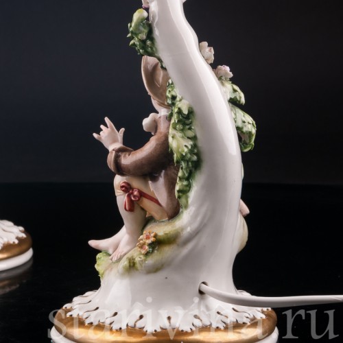 Фарфоровые декоративные Лампы, Giuseppe Cappe, Италия, сер. 20 в.