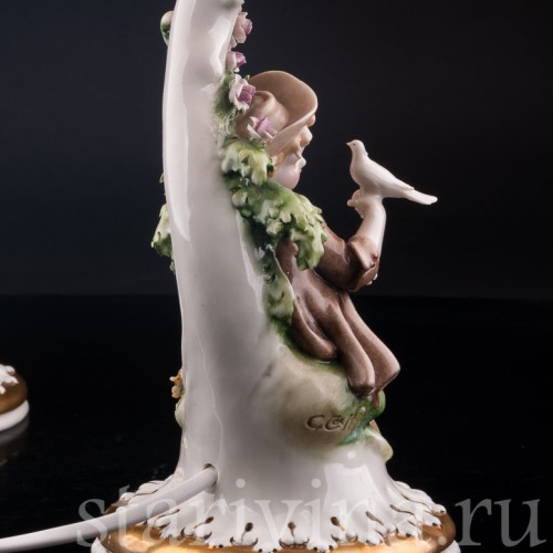 Фарфоровые декоративные Лампы, Giuseppe Cappe, Италия, сер. 20 в.