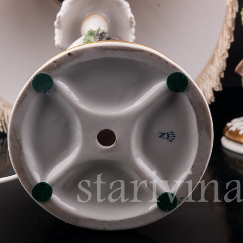 Фарфоровые декоративные Лампы, Giuseppe Cappe, Италия, сер. 20 в.