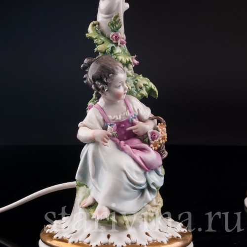 Фарфоровые декоративные Лампы, Giuseppe Cappe, Италия, сер. 20 в.