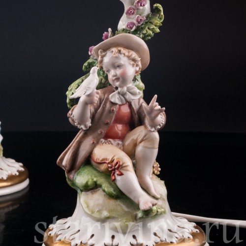 Фарфоровые декоративные Лампы, Giuseppe Cappe, Италия, сер. 20 в.