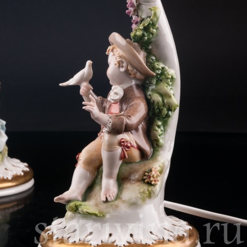 Фарфоровые декоративные Лампы, Giuseppe Cappe, Италия, сер. 20 в.