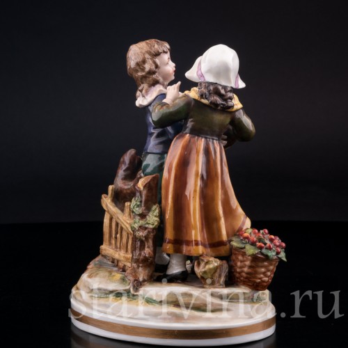 Дети с вишнями, Volkstedt, Германия, нач. 20 в