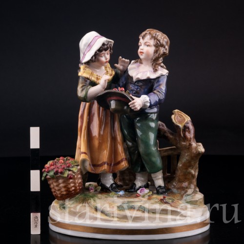 Дети с вишнями, Volkstedt, Германия, нач. 20 в