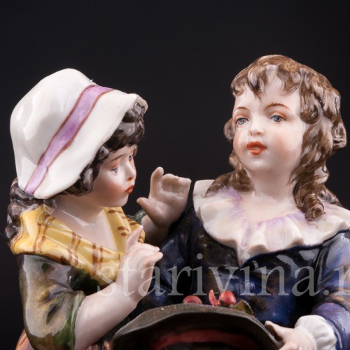 Дети с вишнями, Volkstedt, Германия, нач. 20 в