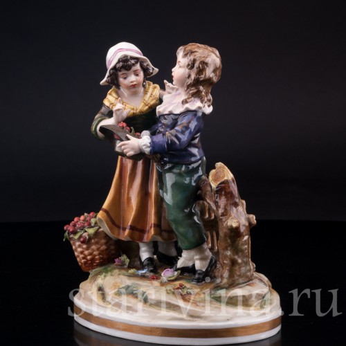 Дети с вишнями, Volkstedt, Германия, нач. 20 в