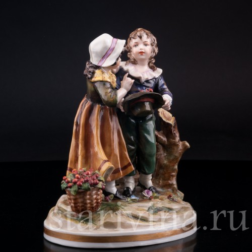 Дети с вишнями, Volkstedt, Германия, нач. 20 в