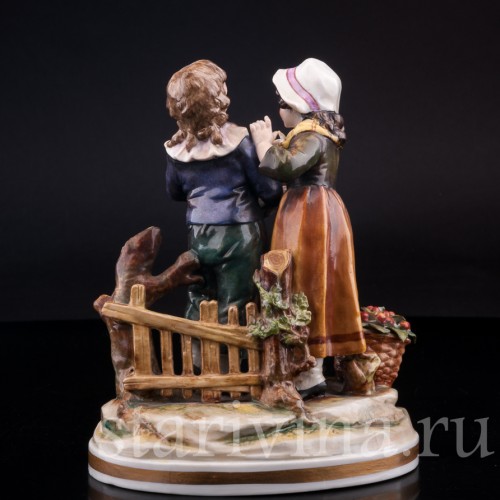 Дети с вишнями, Volkstedt, Германия, нач. 20 в