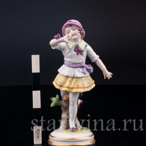 Девочка с бабочкой, Muller & Co, Германия, пер. пол. 20 в.