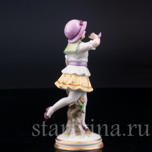 Девочка с бабочкой, Muller & Co, Германия, пер. пол. 20 в.