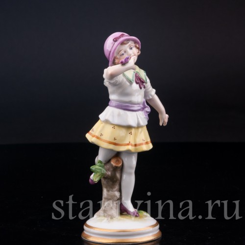 Девочка с бабочкой, Muller & Co, Германия, пер. пол. 20 в.