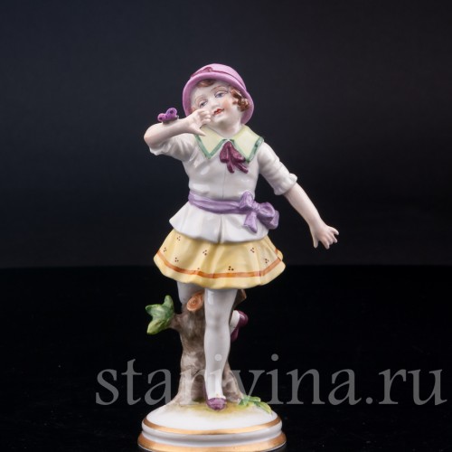 Девочка с бабочкой, Muller & Co, Германия, пер. пол. 20 в.