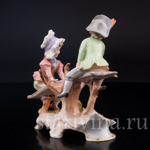 Дети на качелях, Volkstedt, Германия, кон. 19 в.