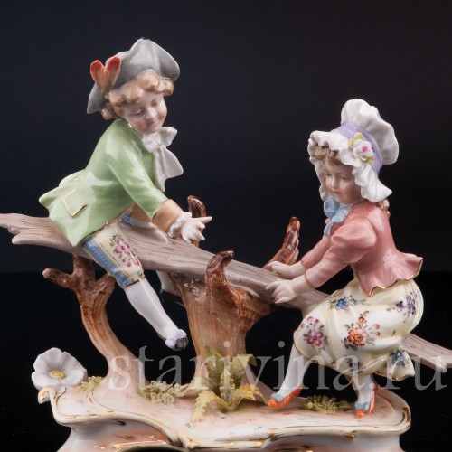 Дети на качелях, Volkstedt, Германия, кон. 19 в.