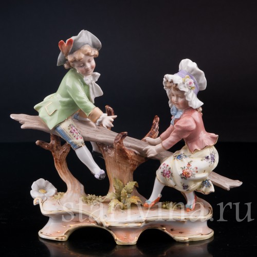 Дети на качелях, Volkstedt, Германия, кон. 19 в.