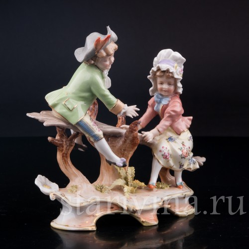 Дети на качелях, Volkstedt, Германия, кон. 19 в.