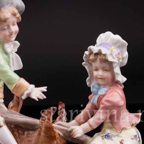 Дети на качелях, Volkstedt, Германия, кон. 19 в.