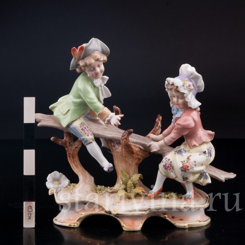 Дети на качелях, Volkstedt, Германия, кон. 19 в.